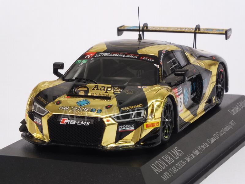 Audi R8 LMS AAPE Tak Chun #16 China GT Championship 2017 Melvin Moh - Eric Lo by minichamps