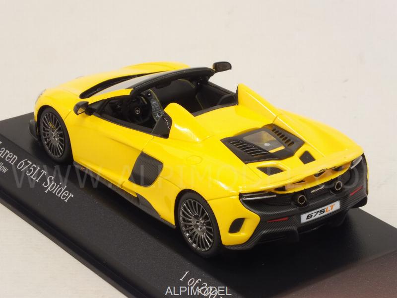 McLaren 675LT Spider (Volcano Yellow) - minichamps