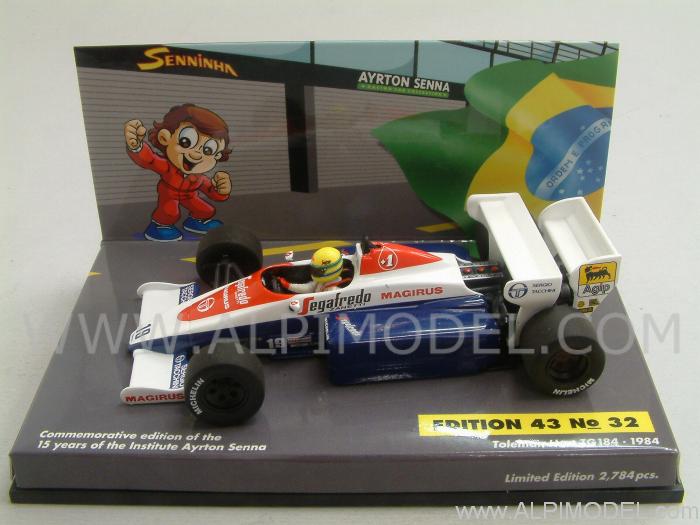 Toleman Hart TG84 1984 Ayrton Senna by minichamps