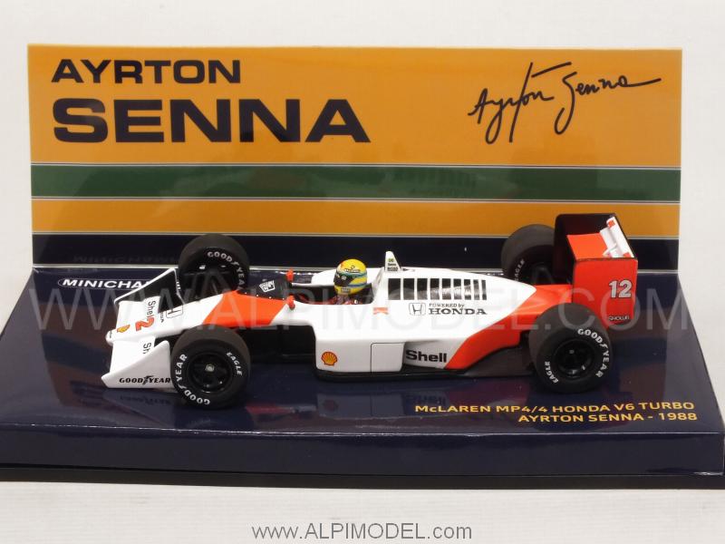 McLaren MP4/4 Honda 1988 World Champion Ayrton Senna - minichamps