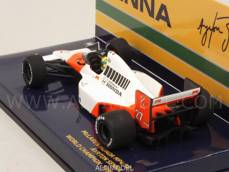 McLaren MP4/5B Honda 1990 World Champion Ayrton Senna - minichamps