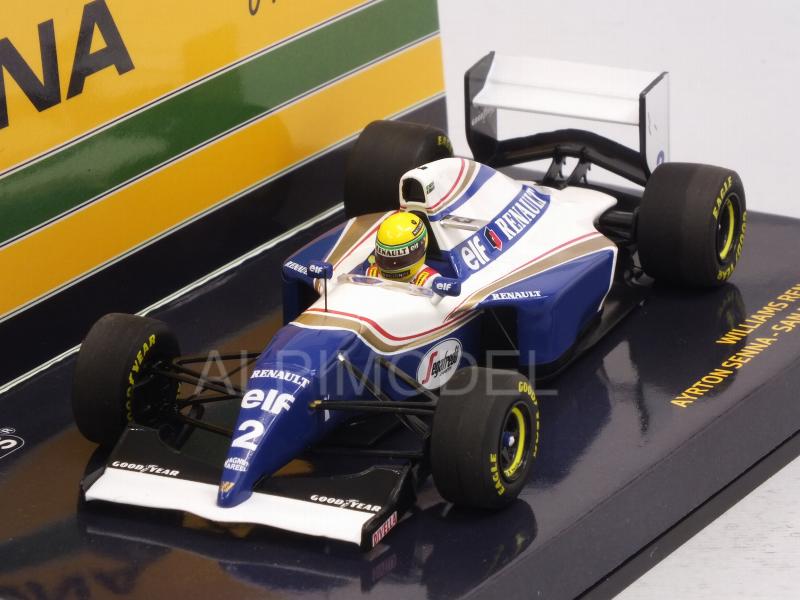 Williams FW16 Renault #2 GP San Marino 1994 Ayrton Senna fatal race (HQ resin) - minichamps