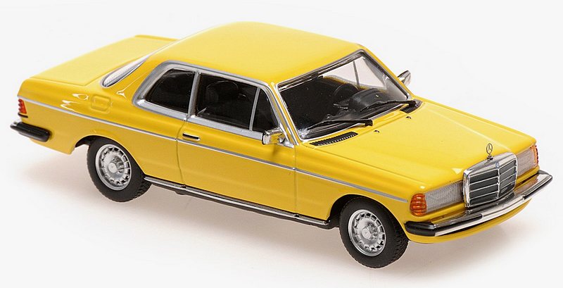 Mercedes 230CE (W123) 1976 (Yellow)  'Maxichamps' Edition by minichamps