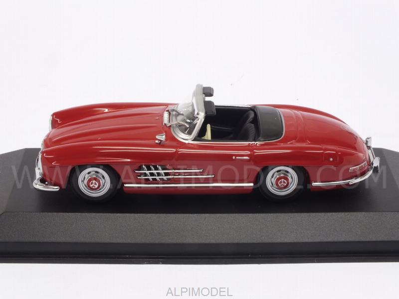 Mercedes 300 SL Roadster (W198ii) 1955 (Red) 'Maxichamps' Edition - minichamps