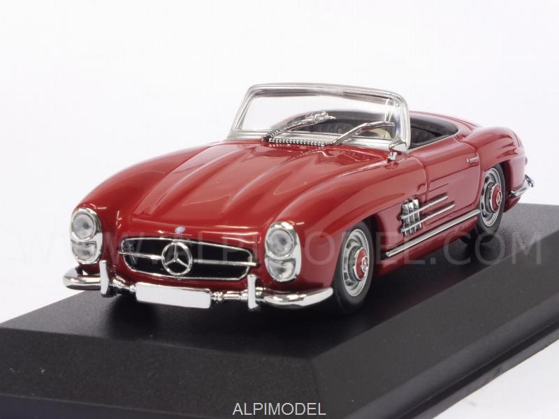 Mercedes 300 SL Roadster (W198ii) 1955 (Red) 'Maxichamps' Edition by minichamps