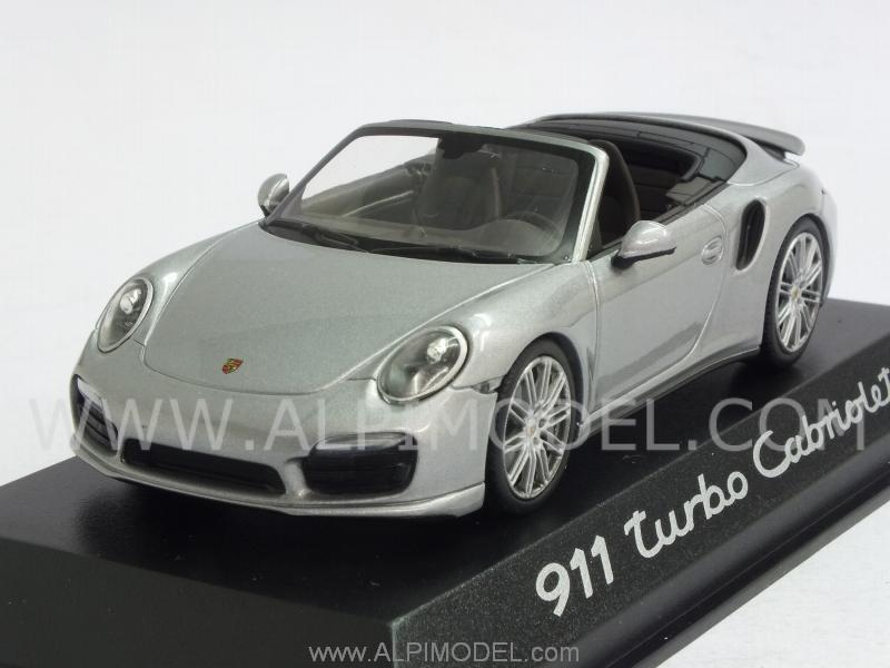 Porsche 911 Turbo Cabriolet 2013 (Silver)  (Porsche Promo) by minichamps