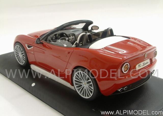 Alfa Romeo 8C Spider 2008 (Red)1/18 scale in Gift Box Lim.Ed. 20pcs. - mr-collection