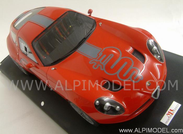 Alfa Romeo TZ3 2010 1/18 (Red) - gift box- leather base - mr-collection