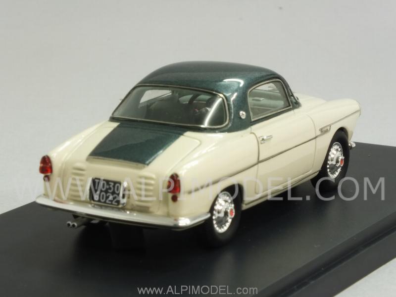 Fiat 600 Viotti Coupe 1959 (White/Green Metallic) - matrix-models