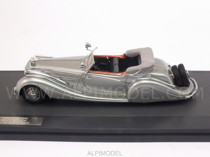 Horch 853 Sport Cabriolet by Voll - Ruhrbeck 1938 (Grey Metallic) - matrix-models
