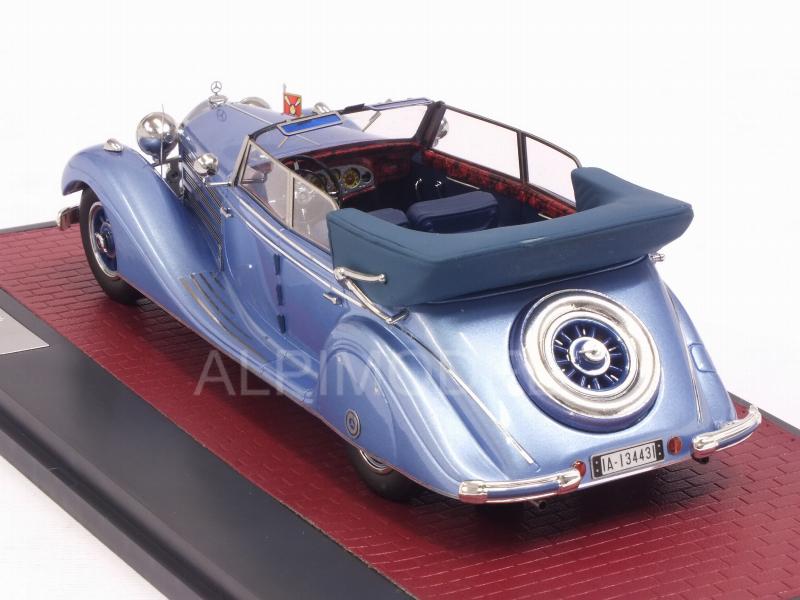 Mercedes 770 Cabriolet D (W07) Hermann Goering 1937 (Blue Metallic) - matrix-models