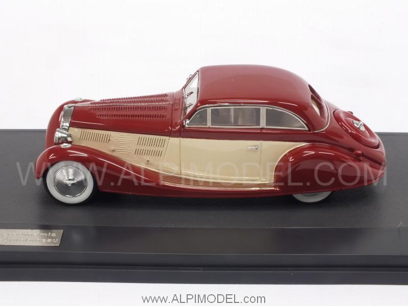 Delage D8 105S Aerodinamic Letourneur-Marchand Autobineau 1935 (Red/Cream) - matrix-models