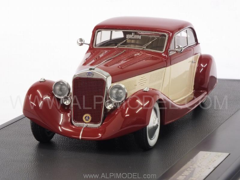 Delage D8 105S Aerodinamic Letourneur-Marchand Autobineau 1935 (Red/Cream) by matrix-models