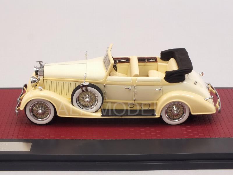 Hispano Suiza H6C Convertible Sedan Hibbard-Darrin open 1928 (Cream) - matrix-models
