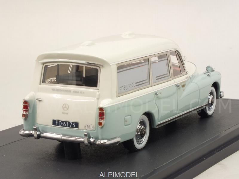 Mercedes 300D W189 Visser Ambulance VZA 1961 (White/Grey) - matrix-models