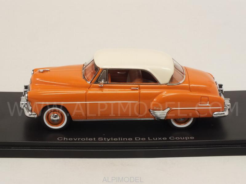 Chevrolet De Luxe Styleline Hardtop Coupe 1952 (White/Orange) - neo