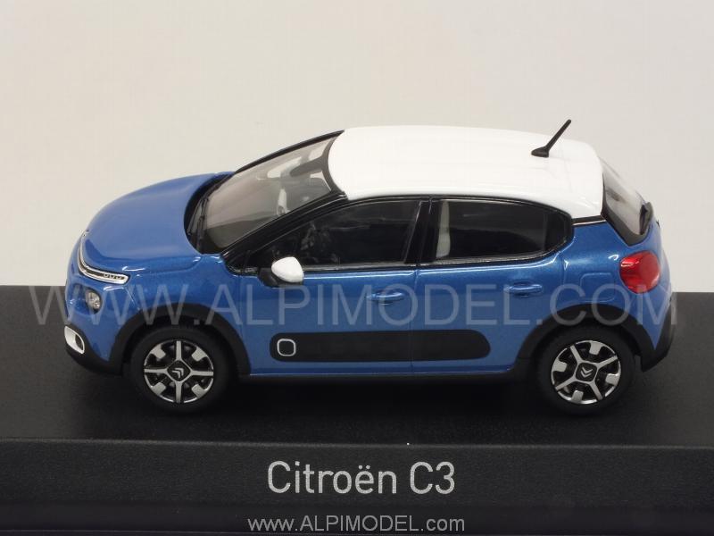 Citroen C3 2016 (Cobalt Blue/White) - norev
