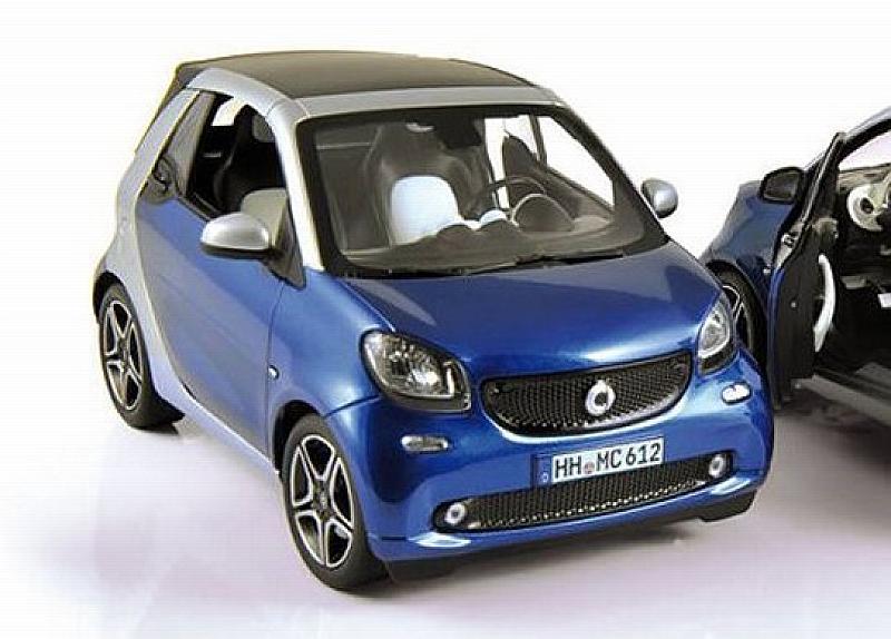 Smart Fortwo Cabrio 2015 (Blue/Silver) by norev