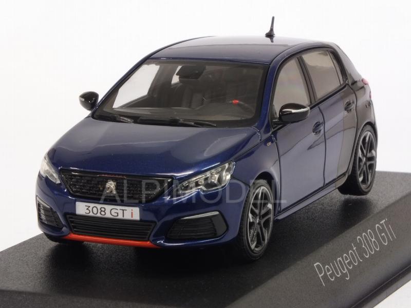Peugeot 308 GTI Coupe Franche 2017 (Magnetic Blue/Black) by norev