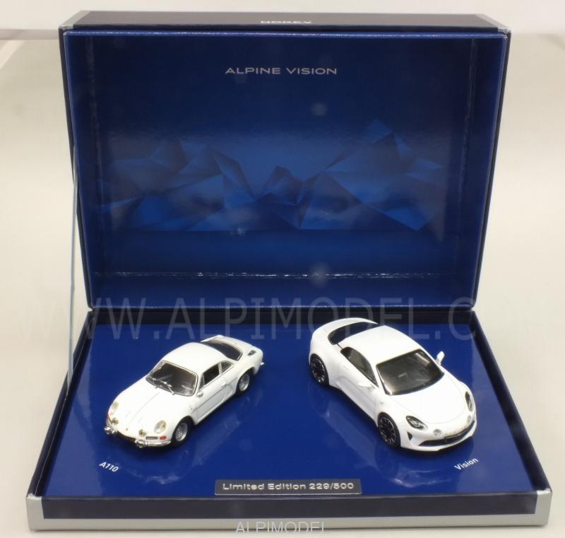 Alpine A110 + Vision 2016 (2 Cars set) Gift box - norev