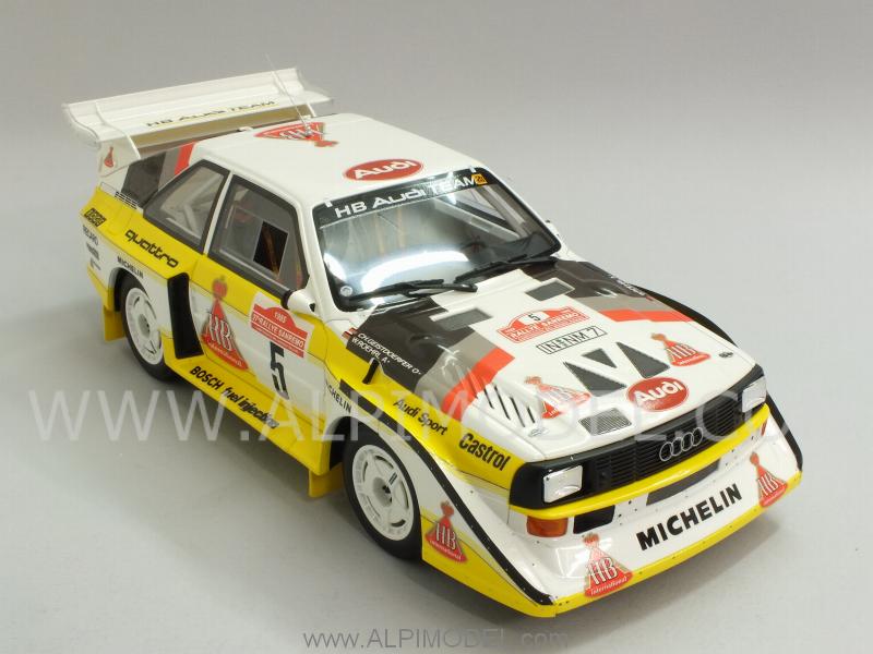 Audi Sport Quattro S1 E2 #5 Winnerl Raly Sanremo 1985 Rohrl - Geistdorfer - otto-mobile
