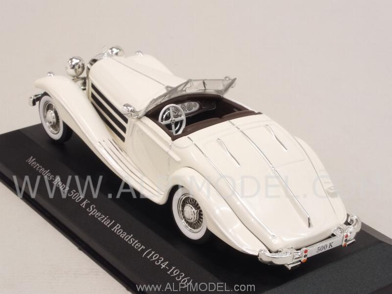 Mercedes 500K Spezial Roadster 1934-36 (White)  Mercedes Promo - premium-collectibles