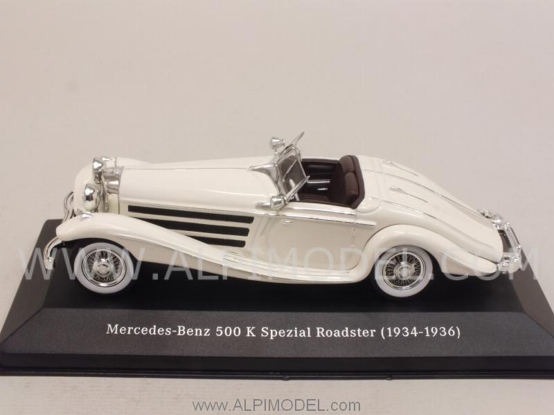 Mercedes 500K Spezial Roadster 1934-36 (White)  Mercedes Promo - premium-collectibles