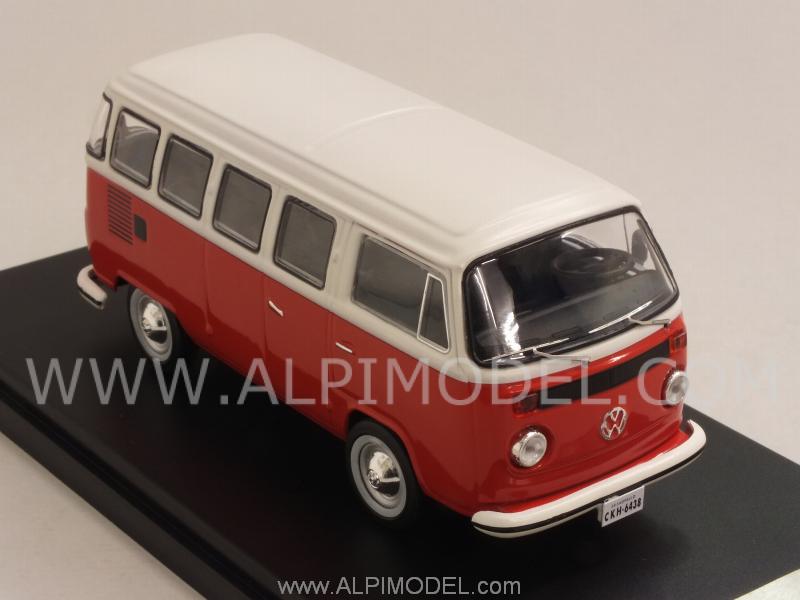 Volkswagen T2 Kombi Bus 1976 (Red/White) - premium-x