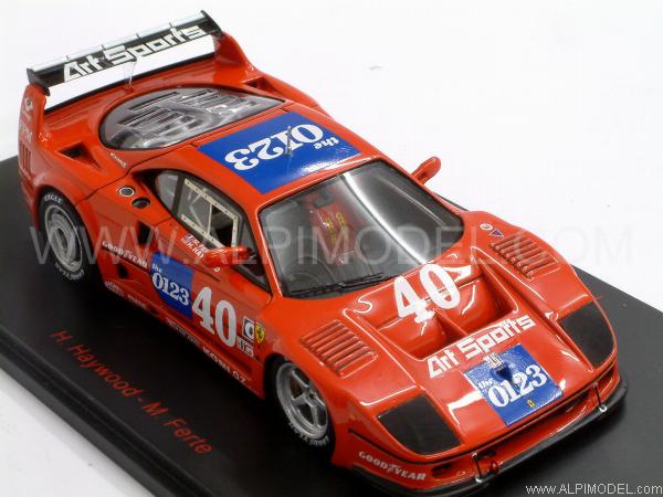 Ferrari F40 GT1 #40 IMSA 1990 Haywood - Ferte - red-line