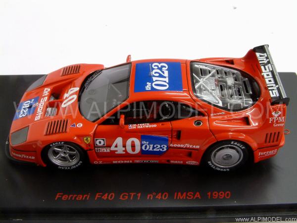 Ferrari F40 GT1 #40 IMSA 1990 Haywood - Ferte - red-line