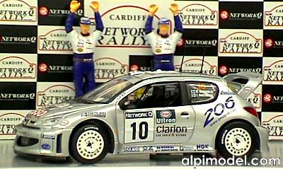 Peugeot 206 WRC M.Gronholm - T.Rautiainen RAC Rally  World Champion 2000 by skid