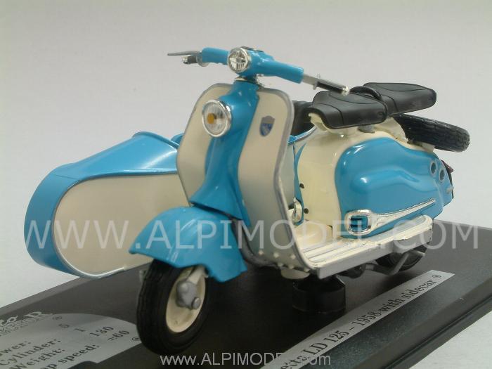 Lambretta LD 125 Scooter 1958 (with Sidecar) by solido