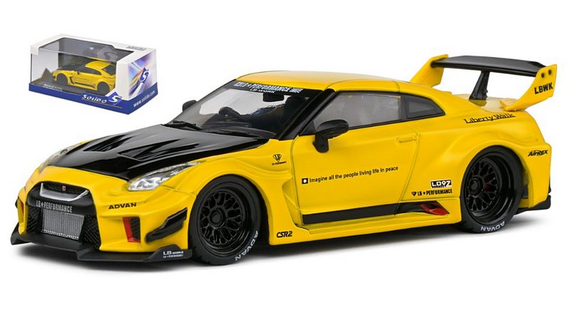 Nissan GT-R (R35) LB Works Silhouette Coupe 2019 (Yellow) by solido