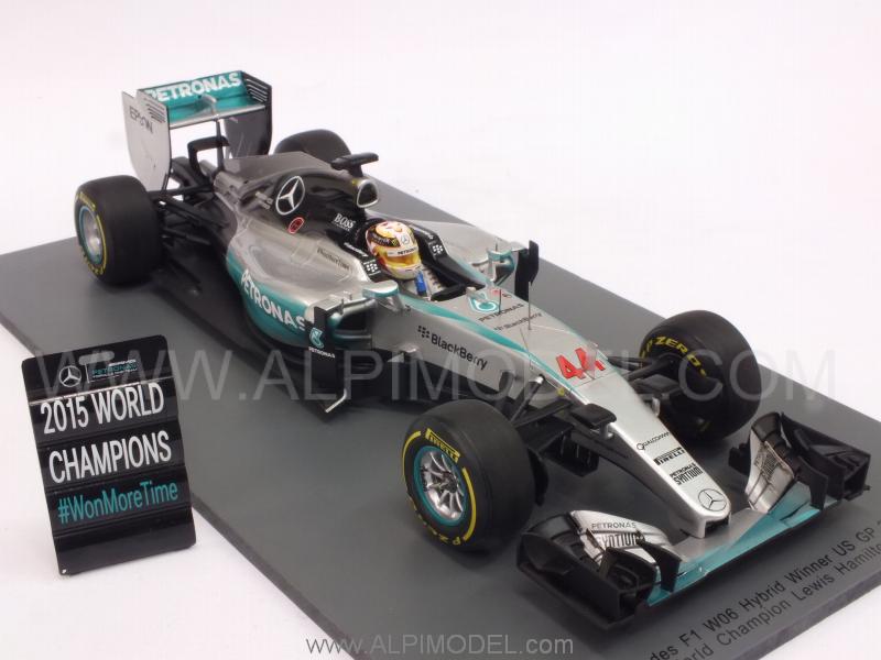 Mercedes W06 #44 Winner GP USA 2015 World Champion Lewis Hamilton - spark-model