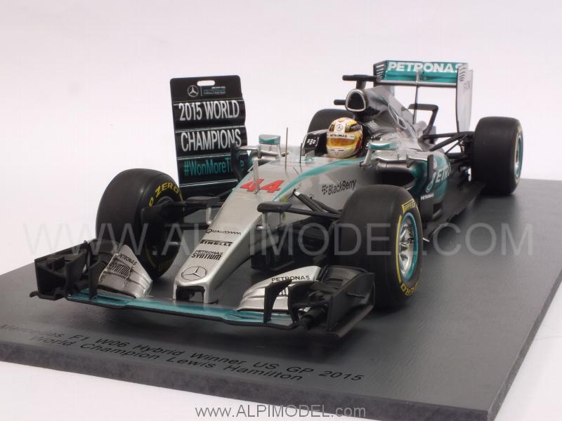 Mercedes W06 #44 Winner GP USA 2015 World Champion Lewis Hamilton by spark-model