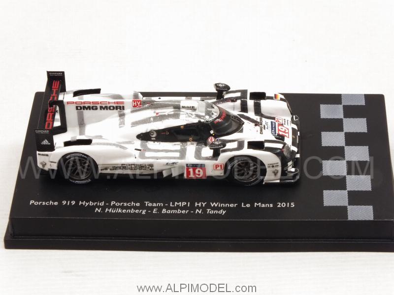 Porsche 919 Hybrid #19 Winner Le Mans 2015  Hulkenberg - Bamber - Tandy (H0-1/87 scale - 5cm) - spark-model