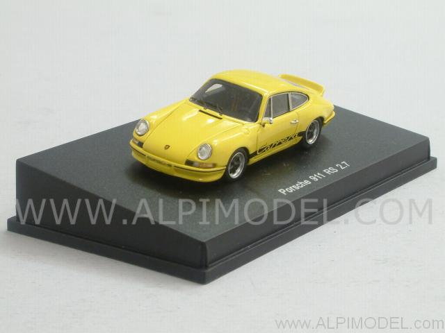 Porsche 911 RS 2.7 1973 (Yellow) (H0-1/87 scale - 5cm) by spark-model