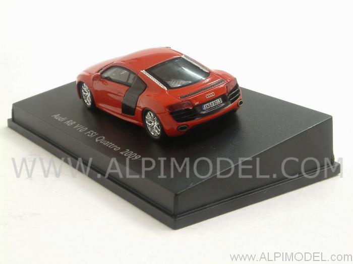 Audi R8 V10 (Red) (H0-1/87 scale - 5cm) - spark-model