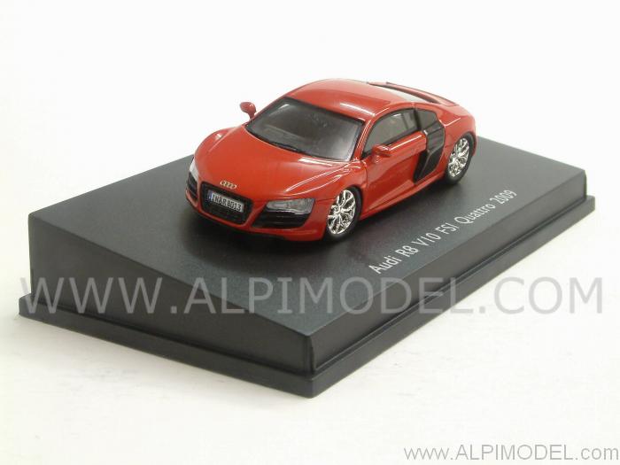 Audi R8 V10 (Red) (H0-1/87 scale - 5cm) by spark-model