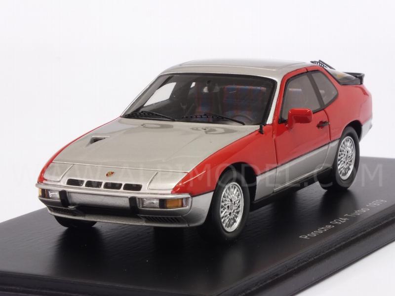 Porsche 924 Turbo 1979 (Silver/Red) by spark-model
