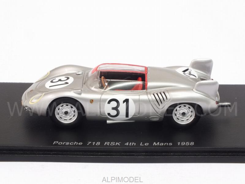 Porsche 718 RSK #31 Le Mans 1958 Barth - Frere - spark-model