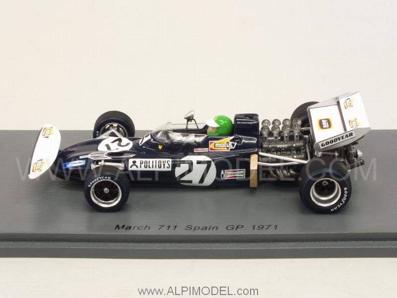 March 711 #27 GP Spain 1971 Henri Pescarolo - spark-model