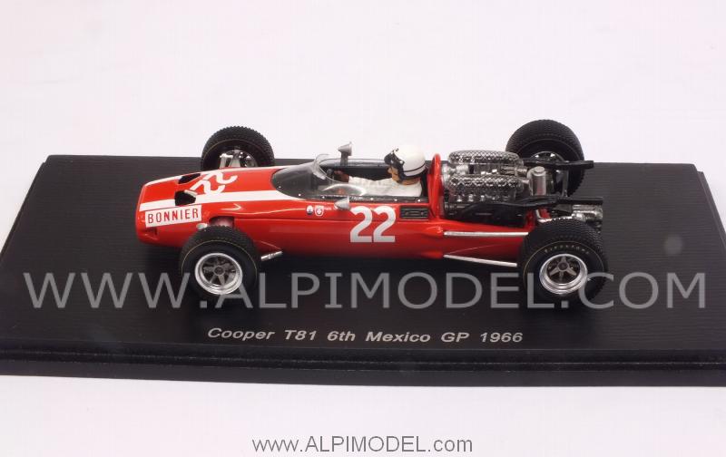 Cooper T81 #22 GP Mexico 1966 Joachim Bonnier - spark-model