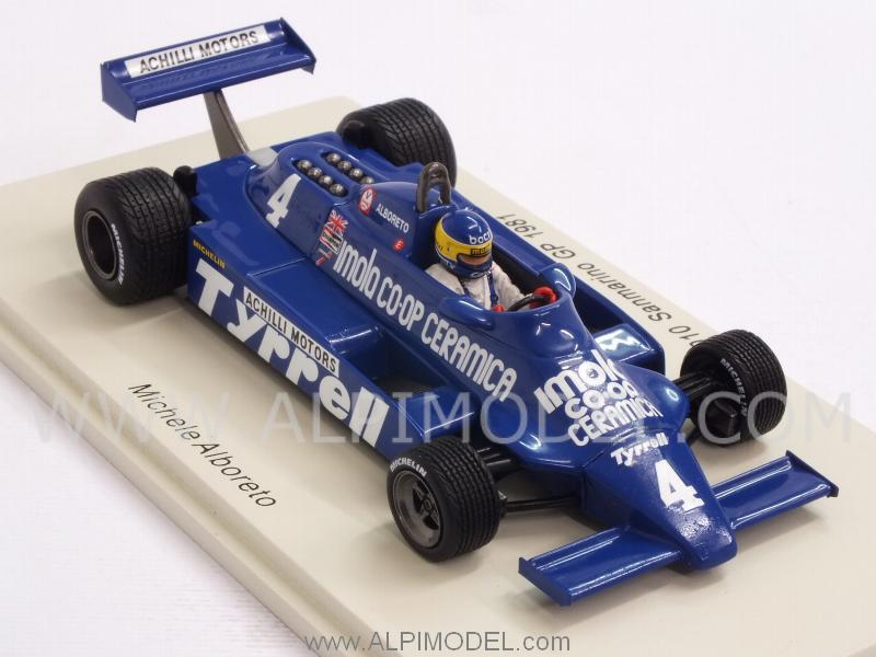Tyrrell 010 #4 GP San Marino 1981 Michele.Alboreto - spark-model