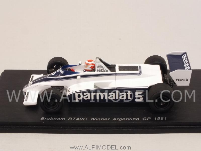 Brabham BT49C #5 Winner GP Argentina 1981 World Champion Nelson Piquet - spark-model