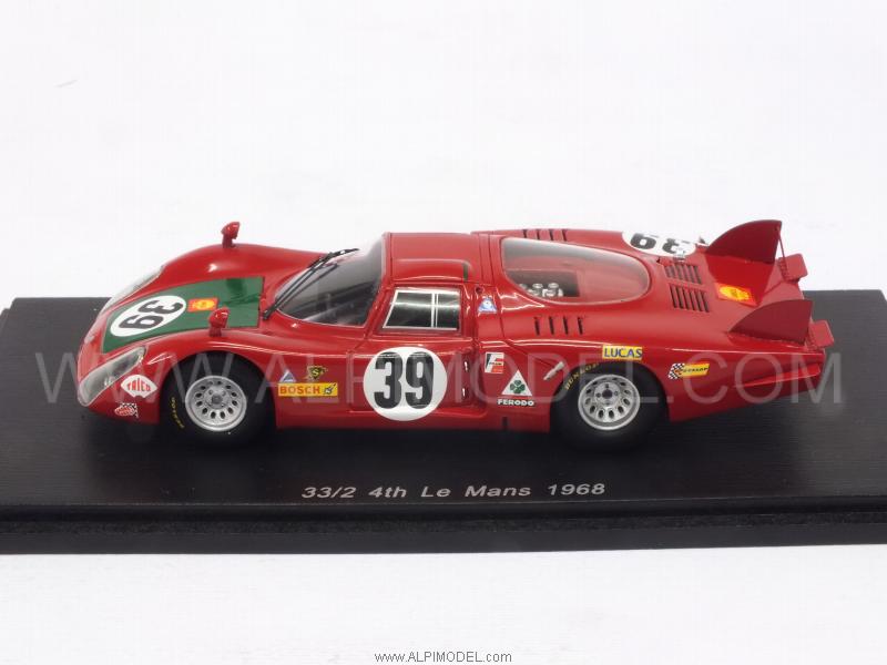 Alfa Romeo 33/2 #39 Le Mans1968 Giunti - Galli - spark-model