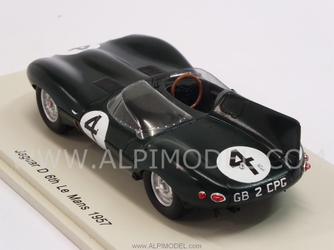 Jaguar D-Type #4 6th Le Mans 1957 Hamilton - Gregory - spark-model