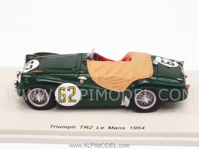 Triumph TR2 #62 Le Mans 1954 Wadswoth -  Brown - spark-model