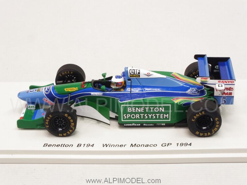 Benetton B194 #5 Winner GP Monaco 1994 World Champion Michael Schumacher - spark-model