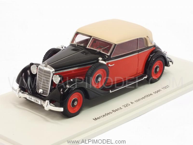 Mercedes 320A Convertible Open 1937 Red/Black by spark-model
